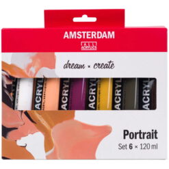 Set culori acrilice Amsterdam Portrait 6x120ml