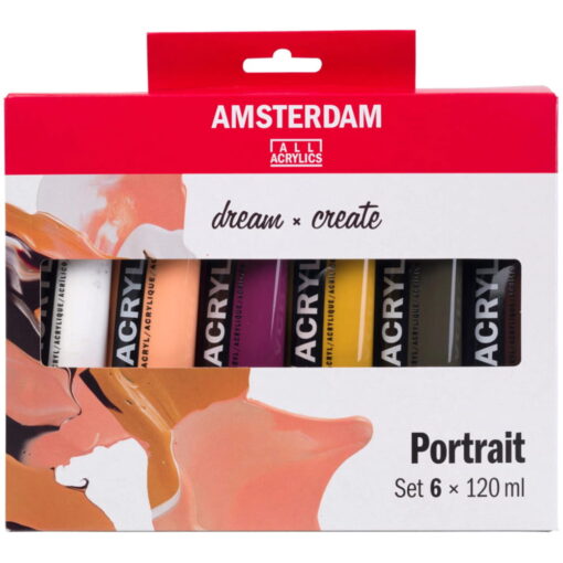 Set Culori Acrilice Amsterdam Portrait 6X120Ml