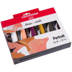 Set culori acrilice Amsterdam Portrait 6x120ml