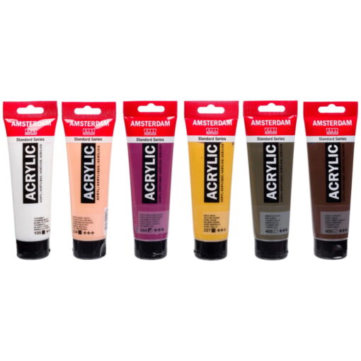 Set culori acrilice Amsterdam Portrait 6x120ml