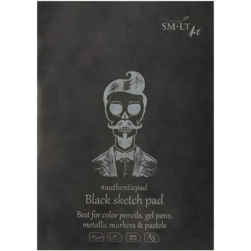 Caiet Schite #Authenticpad Black A5 30X165Gr