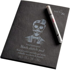 Caiet schite #authenticpad Black A5 30x165gr