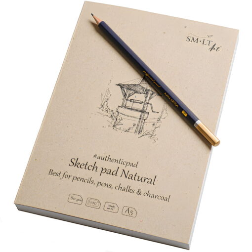 Caiet de schite #authenticpad Natural A5 100x80gr