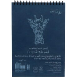 Caiet schite #authenticpad spiral Grey A5 20x180 gr