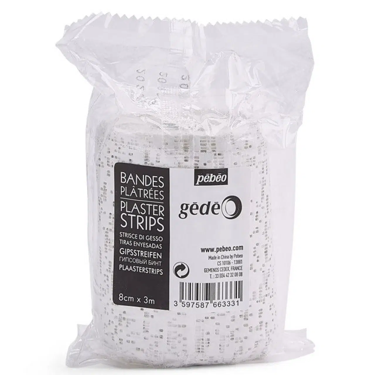 Fasa gipsata Pebeo Gedeo 8cm x 3m