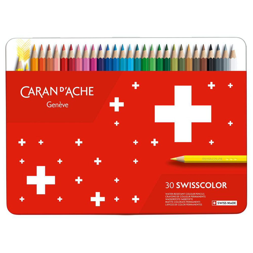 Set creioane colorate Caran dAche Swisscolor Metal 30