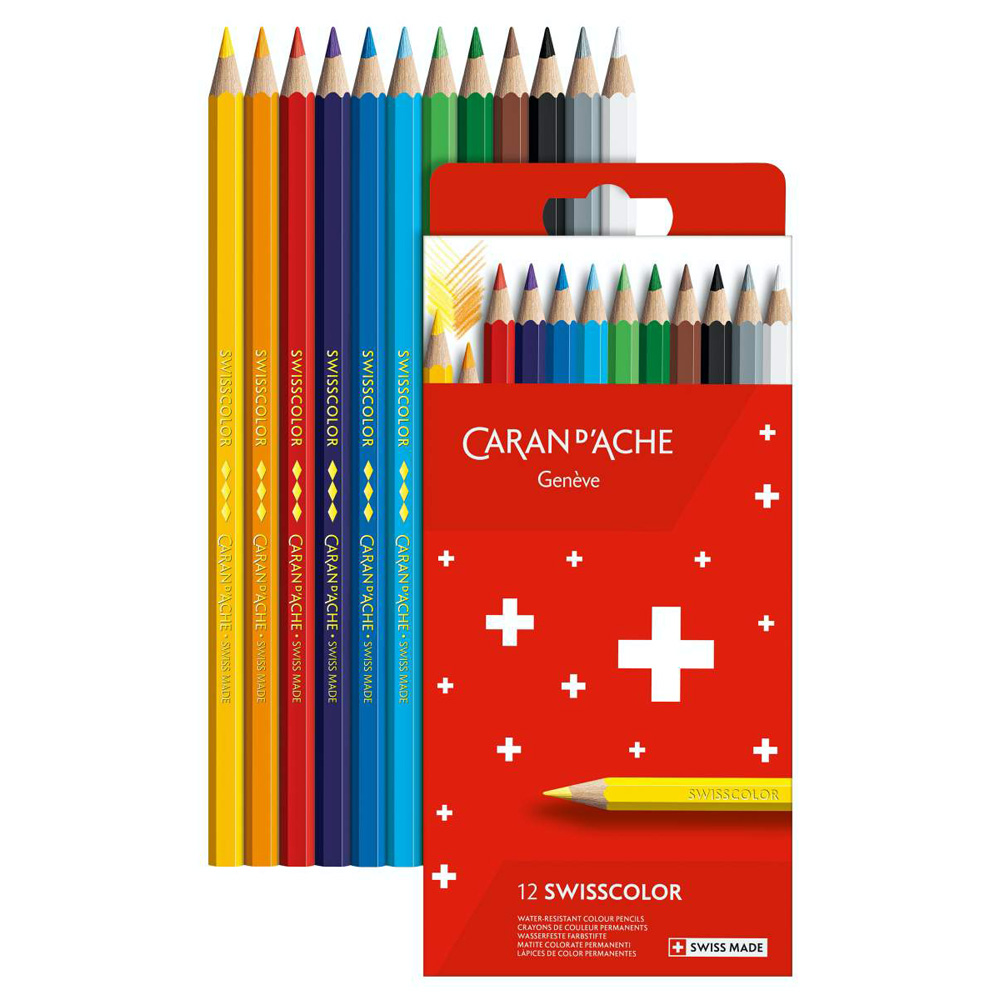 Set creioane colorate Caran dAche Swisscolor 12 - imagine 2