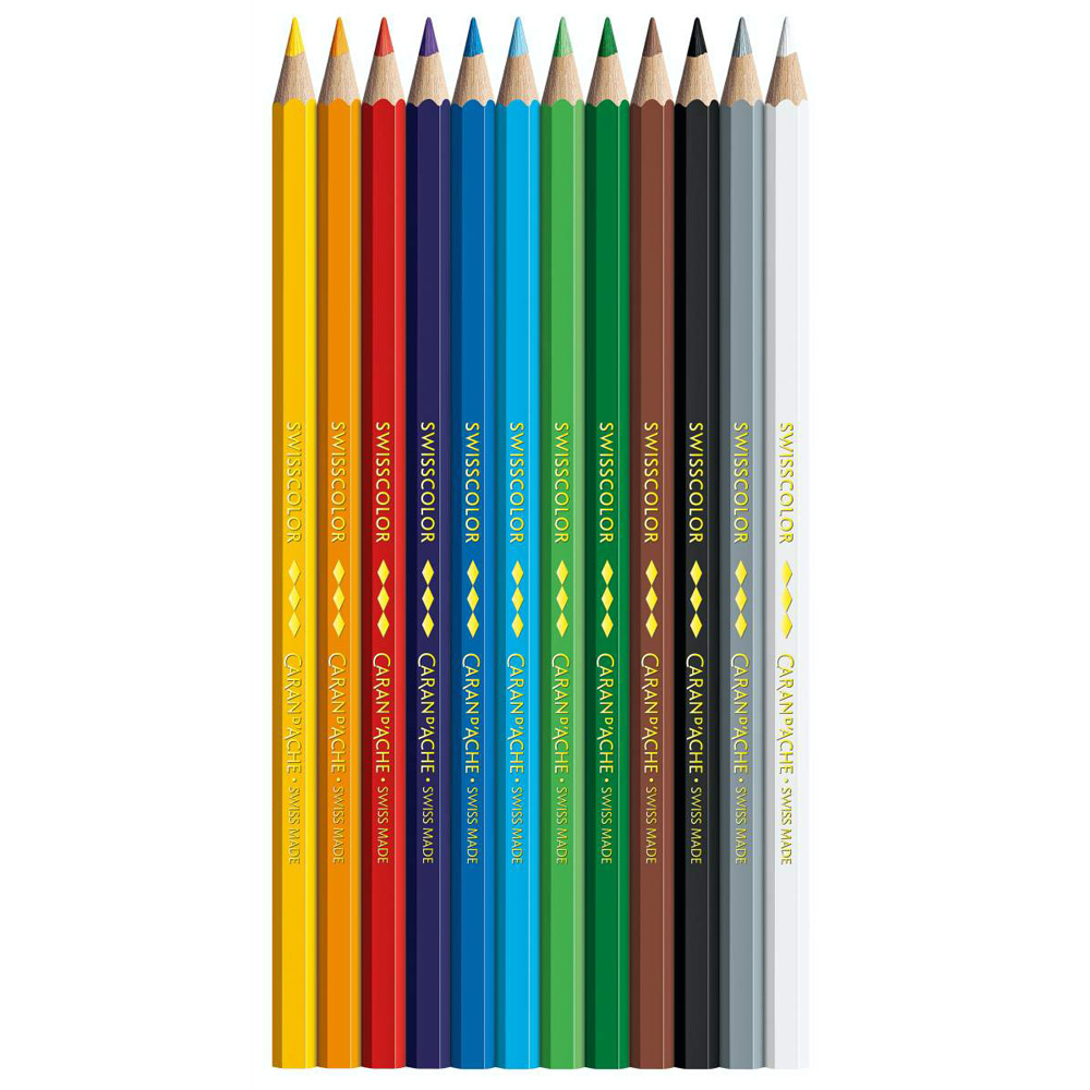 Set creioane colorate Caran dAche Swisscolor 12 - imagine 3