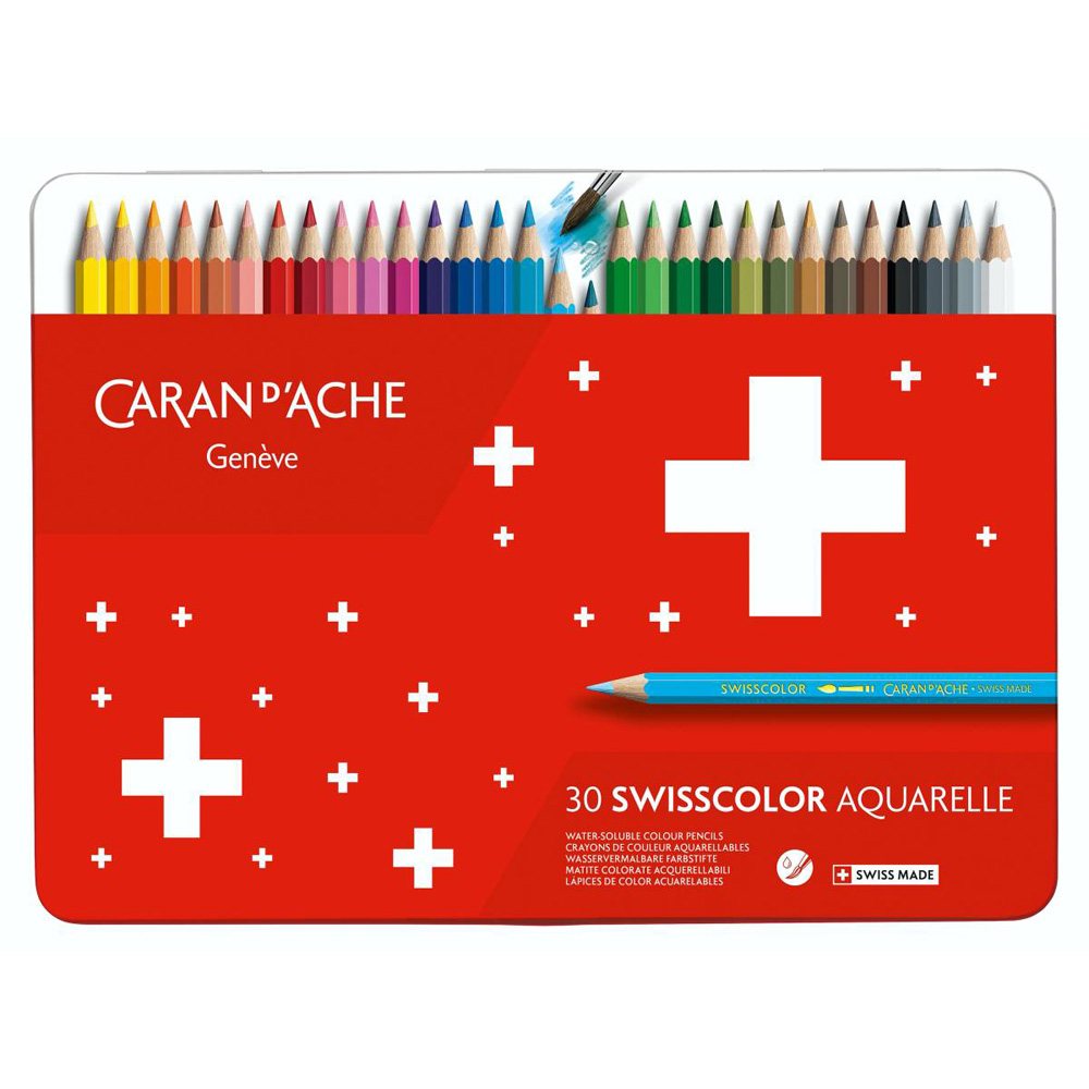 Set creioane colorate Caran dAche Swisscolor Aquarelle 30