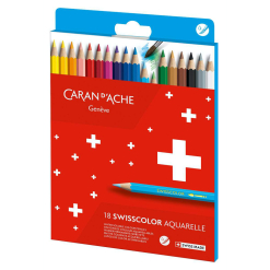 Set creioane colorate Caran dAche Swisscolor Aquarelle 18 - 1285.818