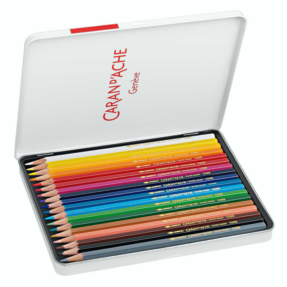 Set creioane colorate Caran d Ache Fancolor 18 culori - imagine 2
