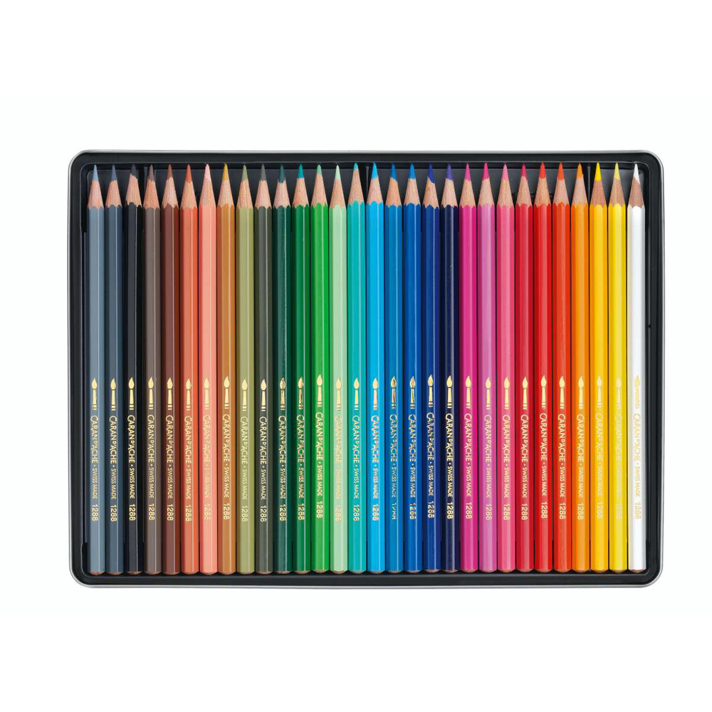 Set creioane colorate Caran d Ache Fancolor 30 culori - imagine 2
