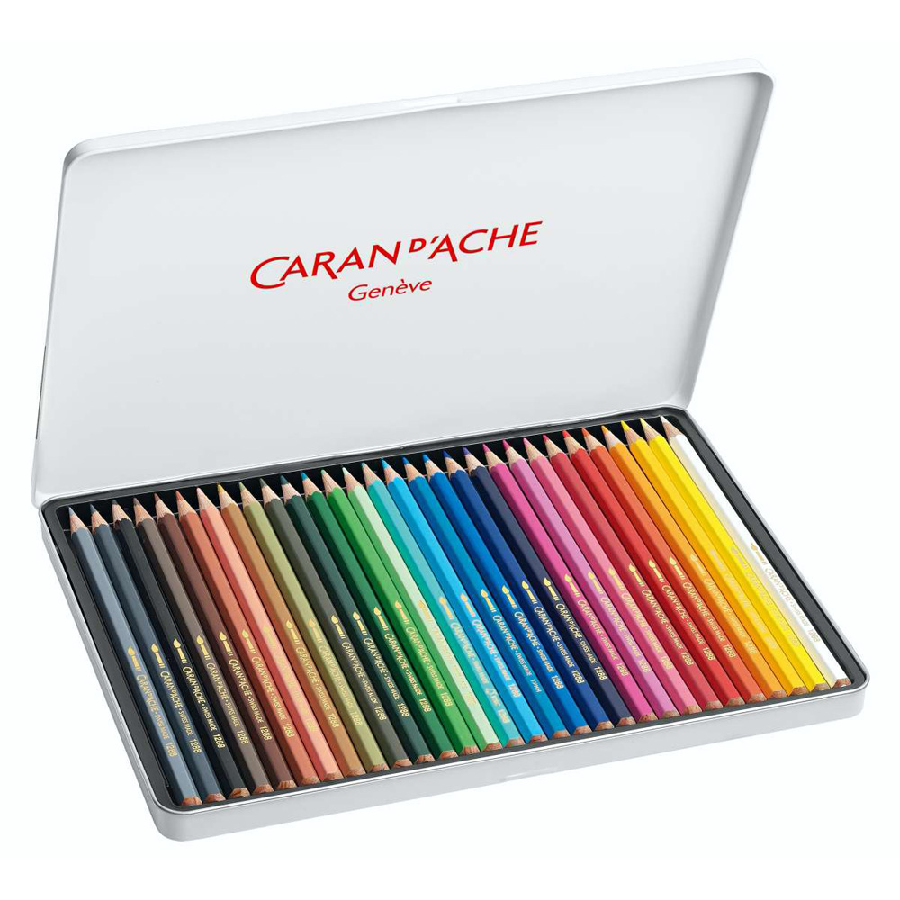 Set creioane colorate Caran d Ache Fancolor 30 culori - imagine 3