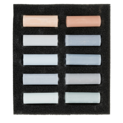 Set pastel uscat Rembrandt 10 x 1/2 - Grey Tones - 31821010