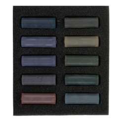 Set pastel uscat Rembrandt 10 x 1/2 - Dark Shades - 31821008