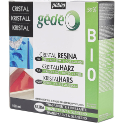 Kit rasina transparenta Pebeo Gedeo Bio-Crystal 150 ml.