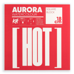 Bloc desen Aurora Watercolour Square Hot Press