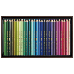 Set 80 creioane colorate Caran d Ache Supracolor in caseta lemn - 3888.480