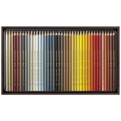 Set 80 creioane colorate Caran d Ache Supracolor in caseta lemn - 3888.480