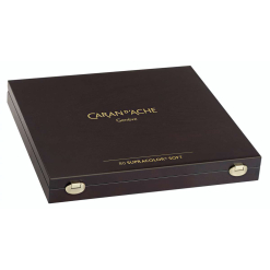 Set 80 creioane colorate Caran d Ache Supracolor in caseta lemn - 3888.480