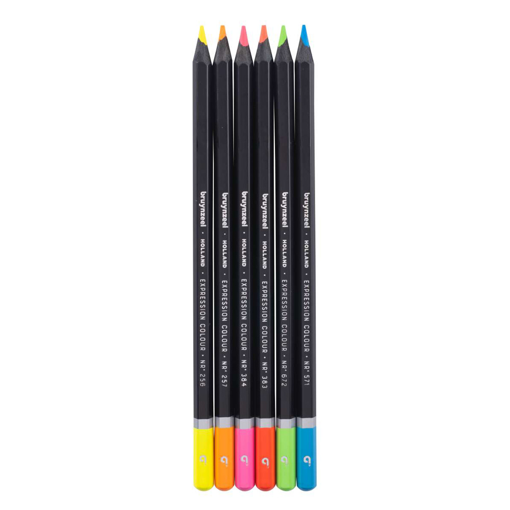Set creioane colorate Bruynzeel Expression Neon 6 - imagine 2