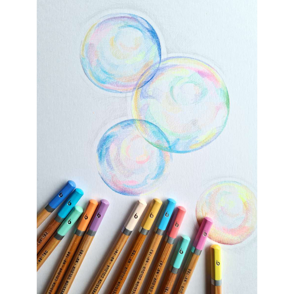 Set 12 creioane colorate Bruynzeel Expression Pastel - imagine 5
