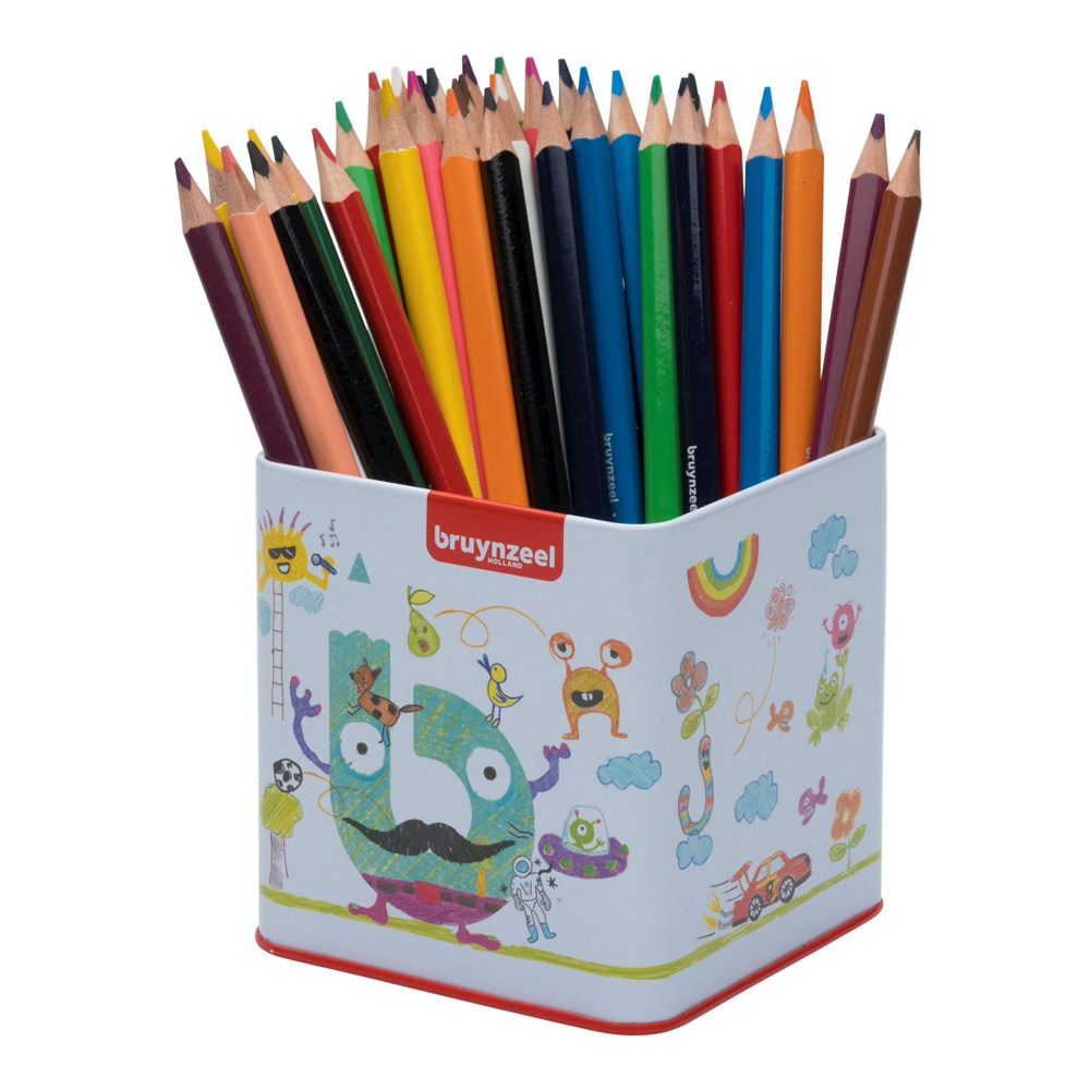 Set 48 creioane colorate Bruynzeel Color Triple Pencil
