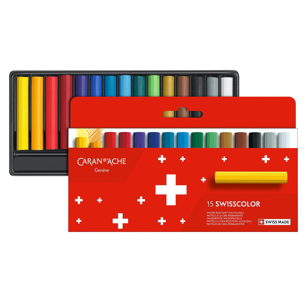 Set pasteluri cerate Caran dAche Swisscolor 15 - imagine 3