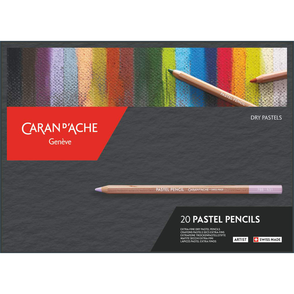 Set creioane colorate Caran d Ache pastel 20 - imagine 3
