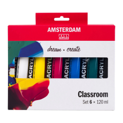 Set culori acrilice Amsterdam Classroom 6x120ml