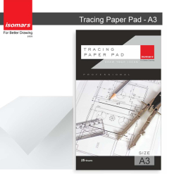Bloc calc Isomars Tracing Pad 25 coli - A3 - 8904313907174