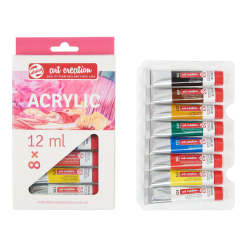 Set culori acrilice Art Creation 12 ml x 8