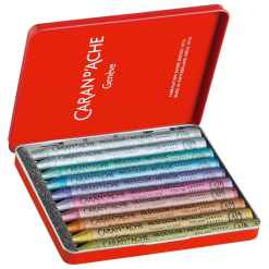 Set pastel Caran d'Ache Neocolor I - 10 Metallic - 7004.310
