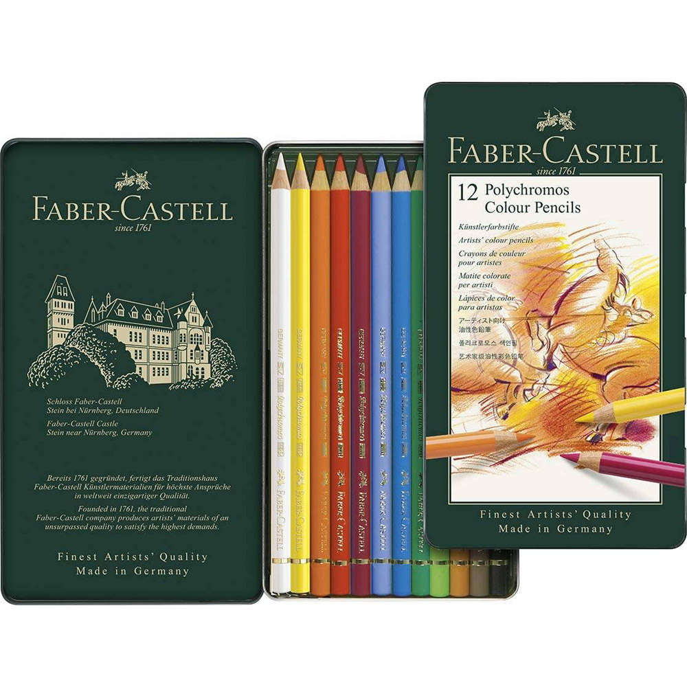 Set creioane colorate Polychromos - 12 - imagine 3