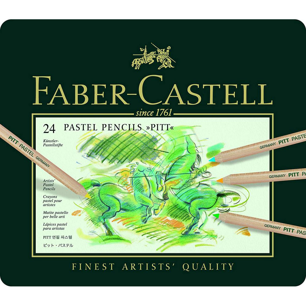 Set creioane colorate FABER-CASTELL Pitt Pastel, 24 culori - imagine 2