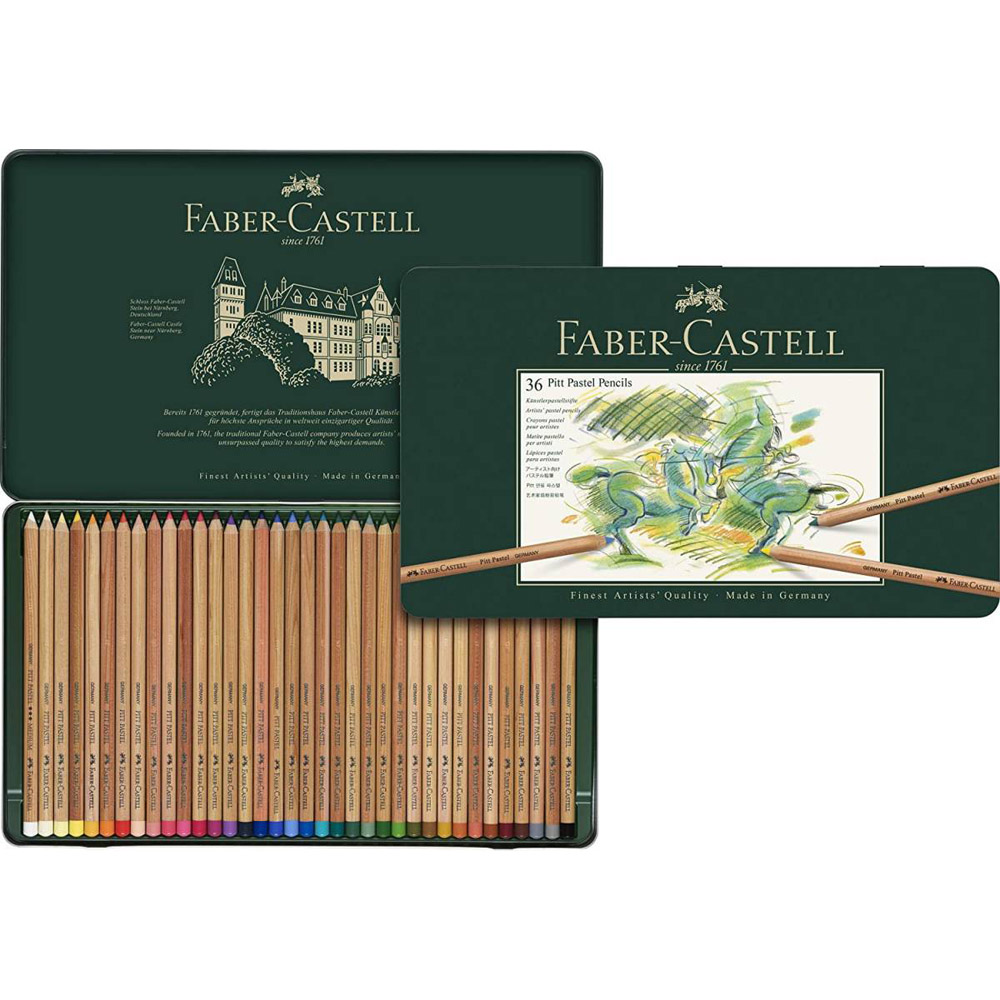 Set creioane colorate FABER-CASTELL Pitt Pastel, 36 culori