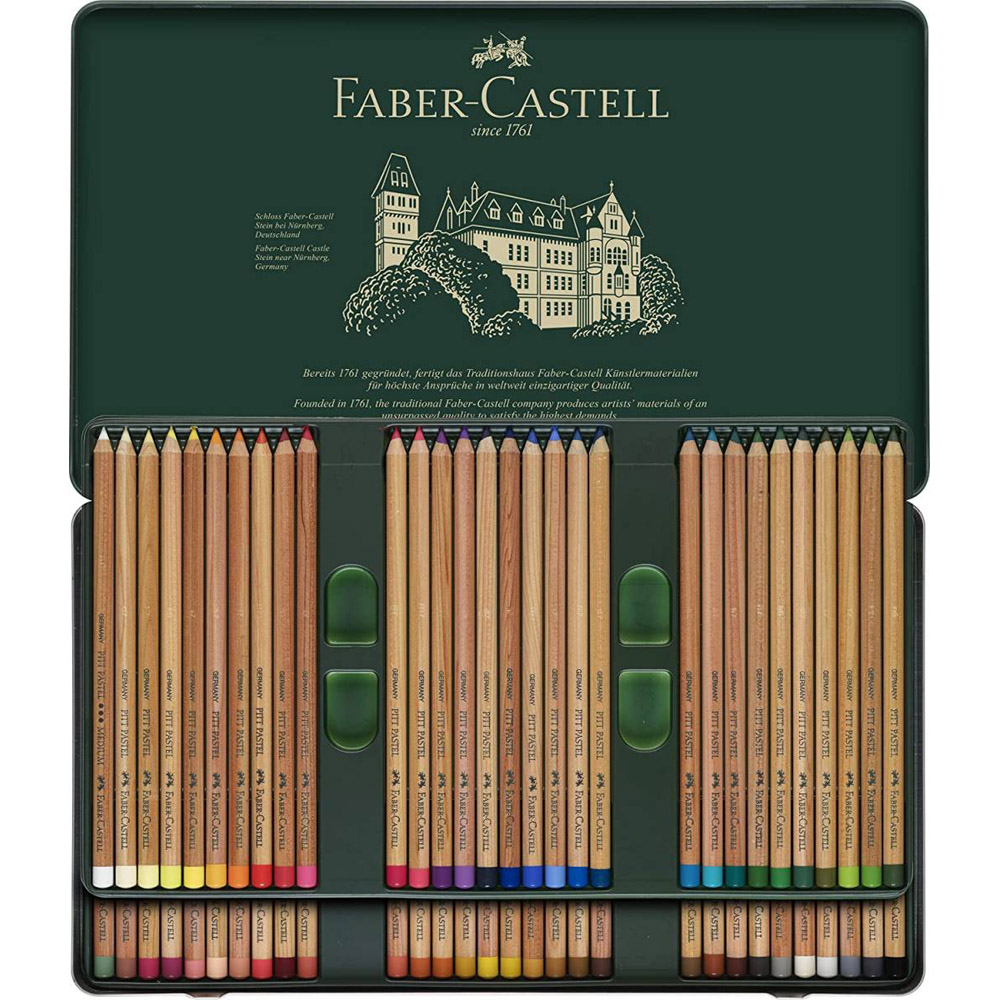 Set creioane colorate FABER-CASTELL Pitt Pastel, 60 culori
