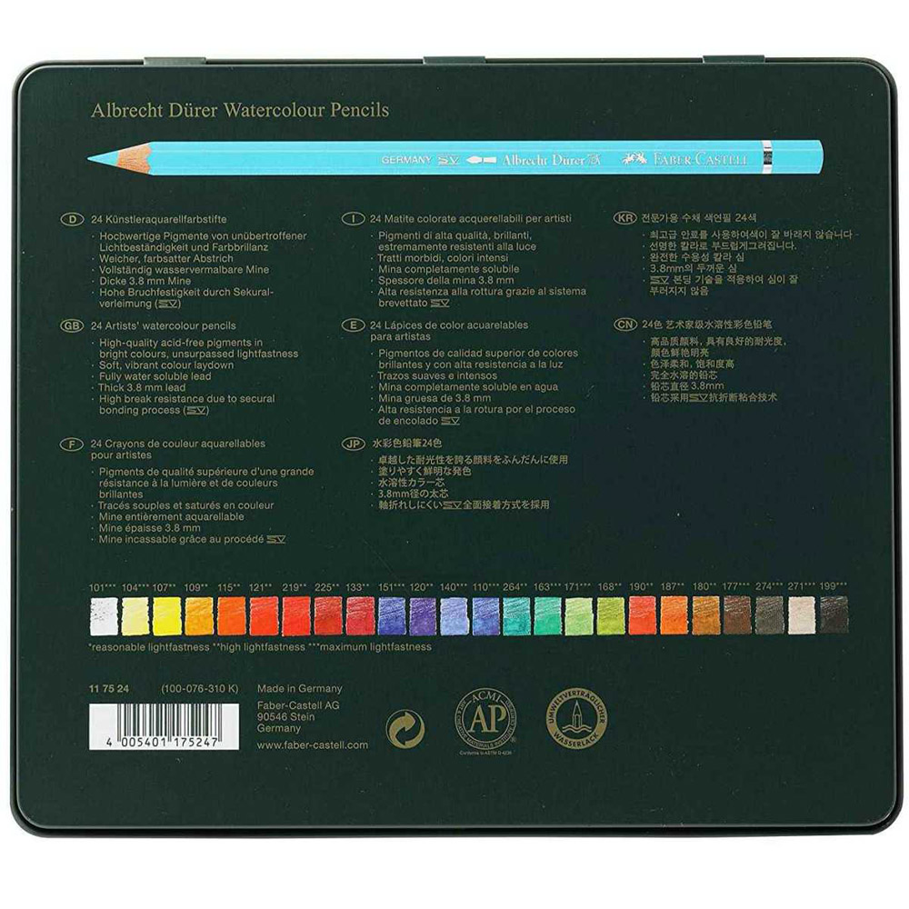 Set 24 creioane colorate Faber Castell A. Durrer - imagine 3