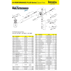 Aerograf Iwata HP - piese de schimb