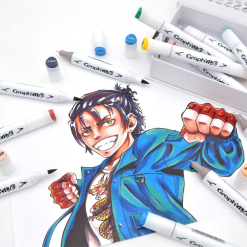 Set carioci Graphit brush marker 12 - Manga Shonen - GI80115