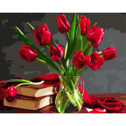 Pictura pe numere - bouquet of tulips