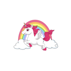 Pictura pe numere - rainbow unicorn