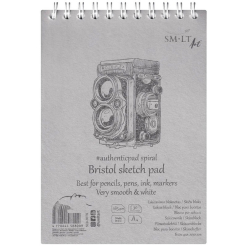 Caiet schite #authenticpad spiral Bristol 50x185 gr. - A4