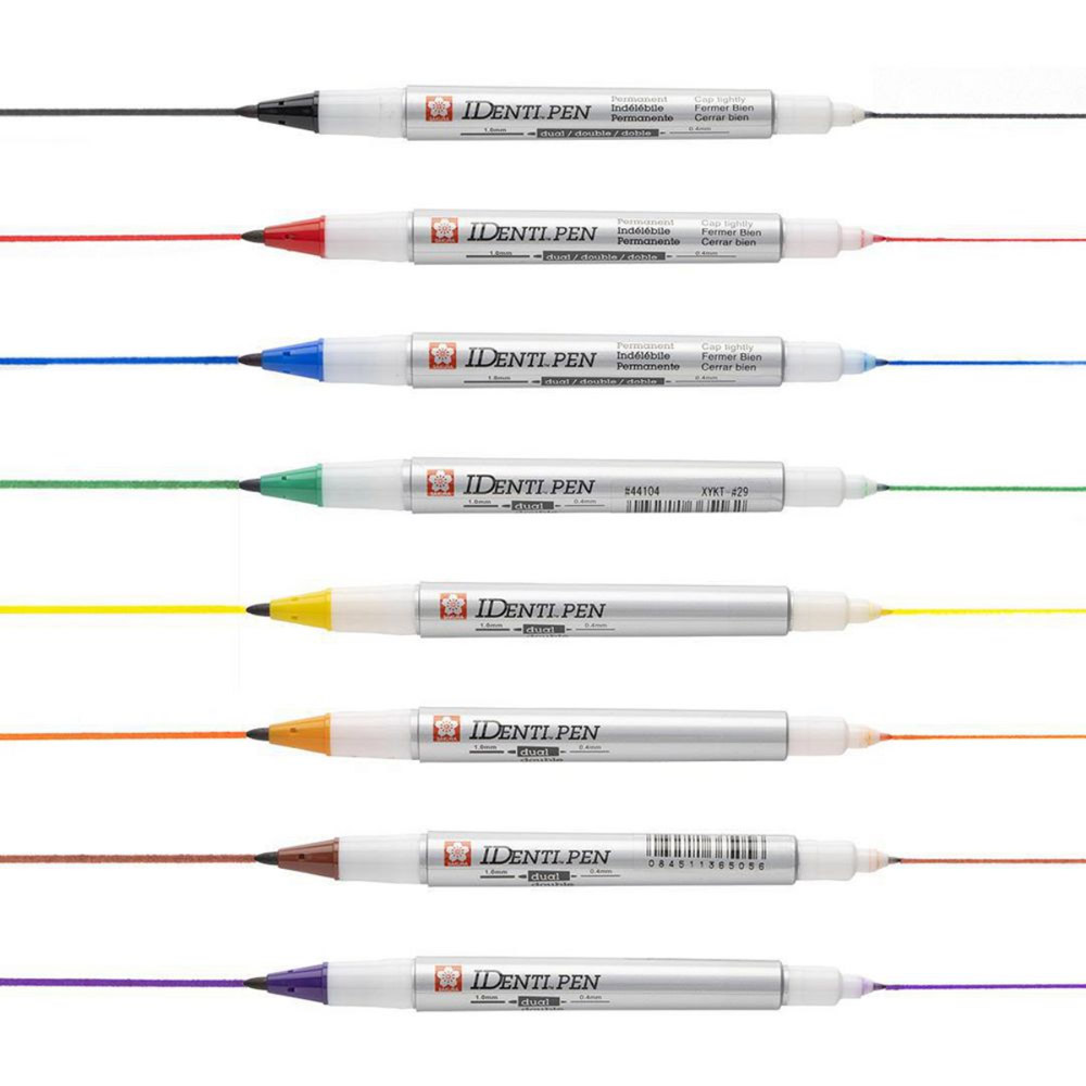 Set 8 carioci permanente Sakura Identipen Dual Point - POXYKT8