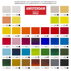 Set culori acrilice Amsterdam 20 ml 36 General Selection Set - 17820437