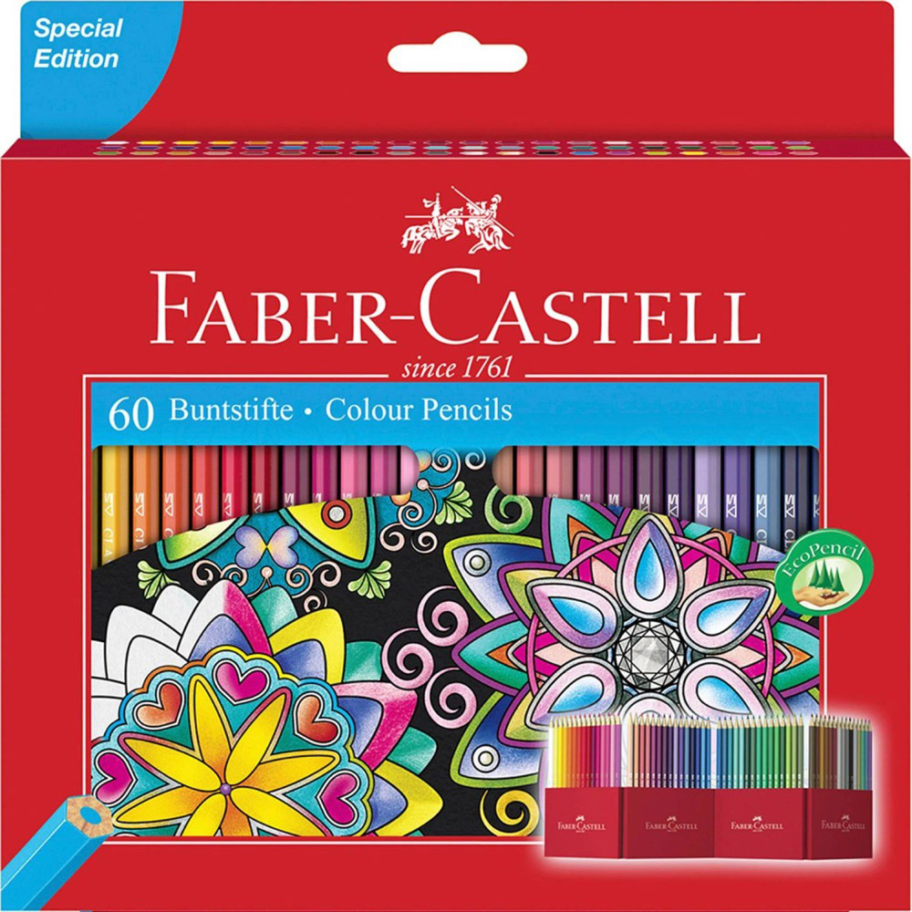 Set 60 creioane colorate Faber Castell Editie Speciala
