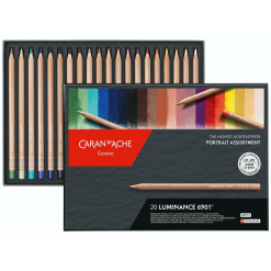 Set creioane colorate Caran d'Ache Luminance 20