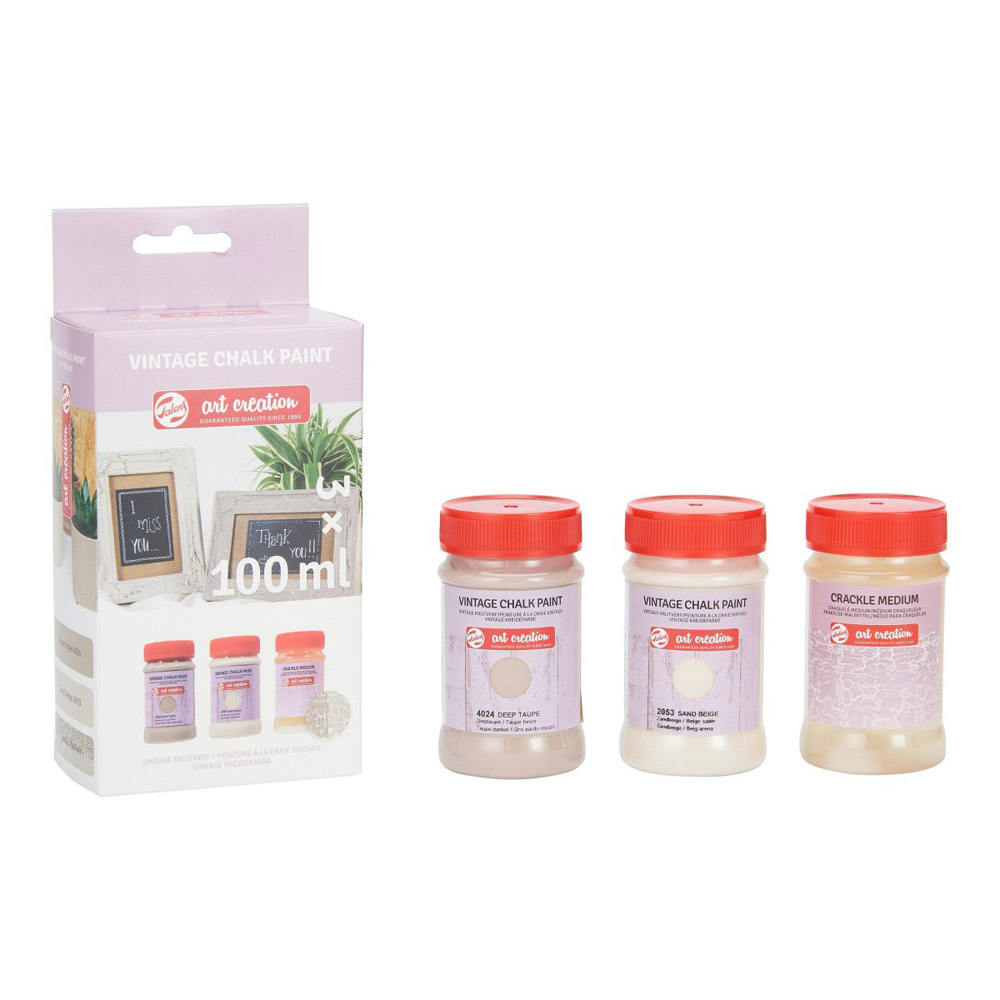 Set vopsea acrilica Art Creation Vintage Chalk set Beiges