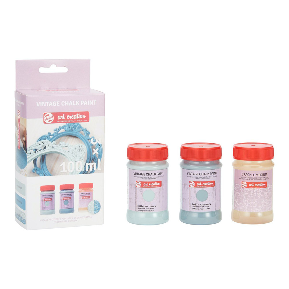 Set vopsea acrilica Art Creation Vintage Chalk set Blues