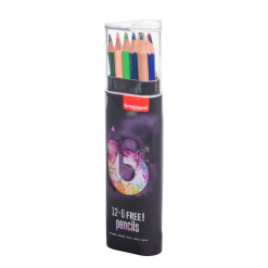 Set creioane colorate Bruynzeel 12+6 Light 